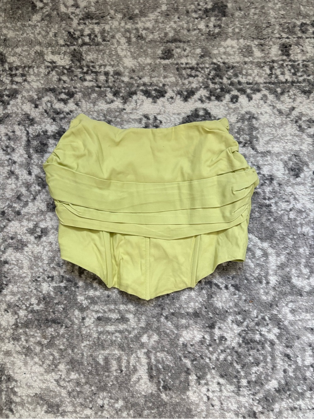 Women’s High-Waist Lime Green Corset Top
